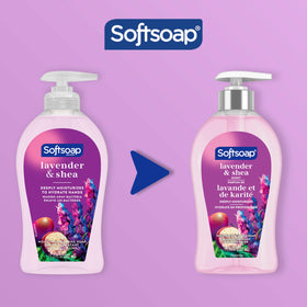 Softsoap pump detail highlighting easy dispense and countertop neatness