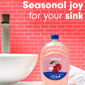 Softsoap displayed at a kitchen sink creating a fresh seasonal mood