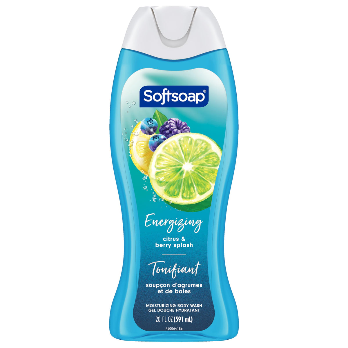 Softsoap four-pack stacked display showing value and bulk savings