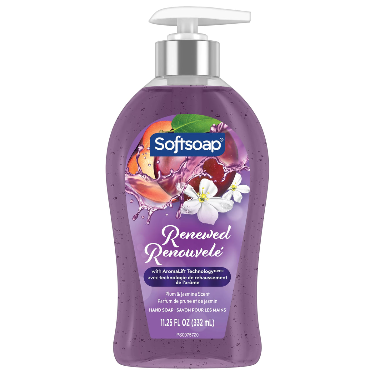 Six Softsoap bottles arranged together showing supply for multiple sinks