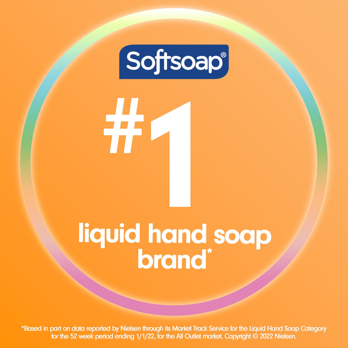 Softsoap gel texture on palm showing moisturizing lather benefit