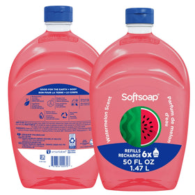 Softsoap bottle cap detail showing secure seal and spill prevention