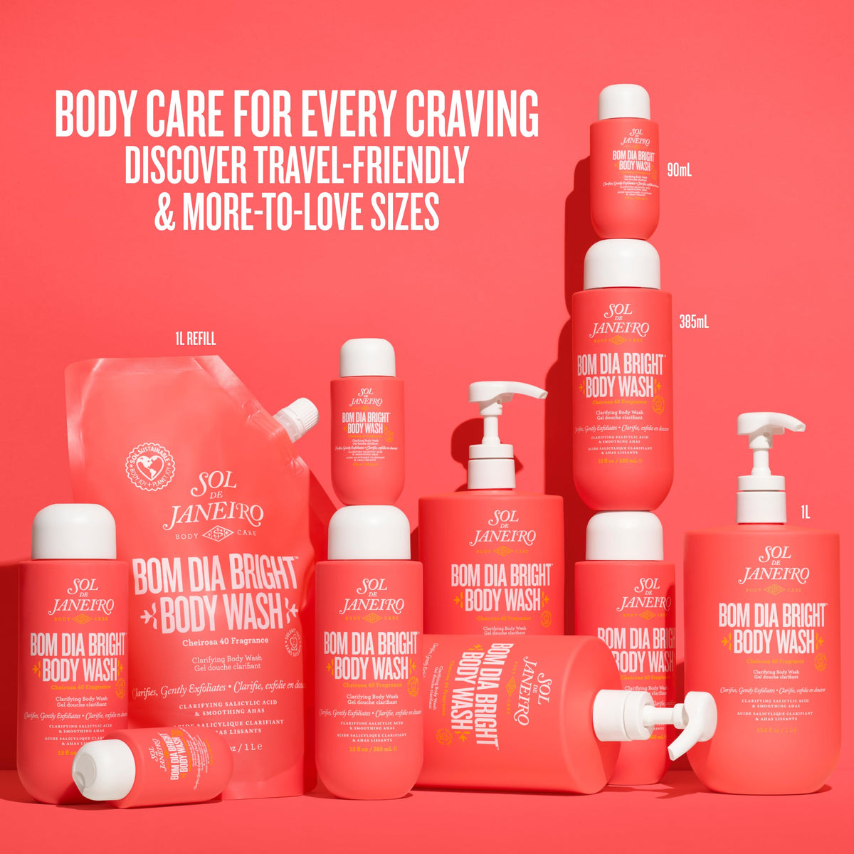 Sol de Janeiro in-shower use with lather on skin showing effective cleansing benefit