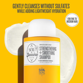 Sol de Janeiro back label close-up listing ingredients and usage benefits