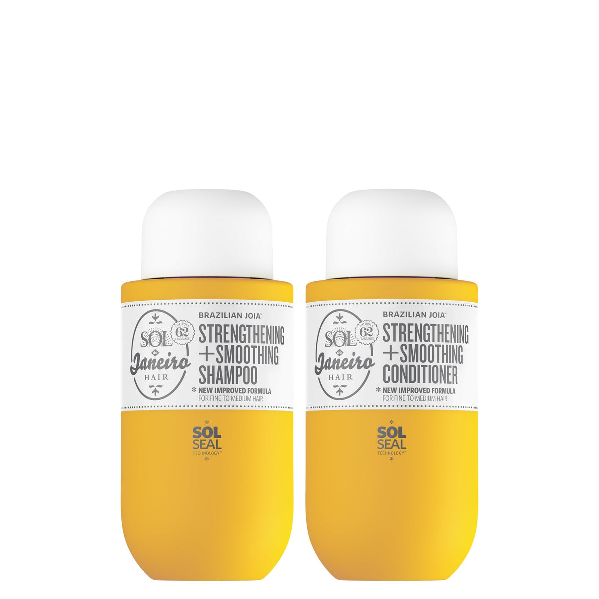 Sol de Janeiro travel set front packaging showing compact bottles and Cheirosa 62 scent benefit