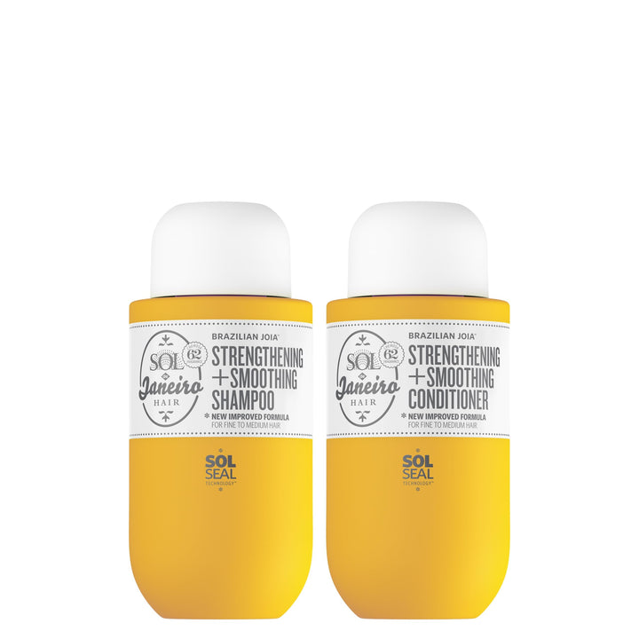 Sol de Janeiro travel set front packaging showing compact bottles and Cheirosa 62 scent benefit