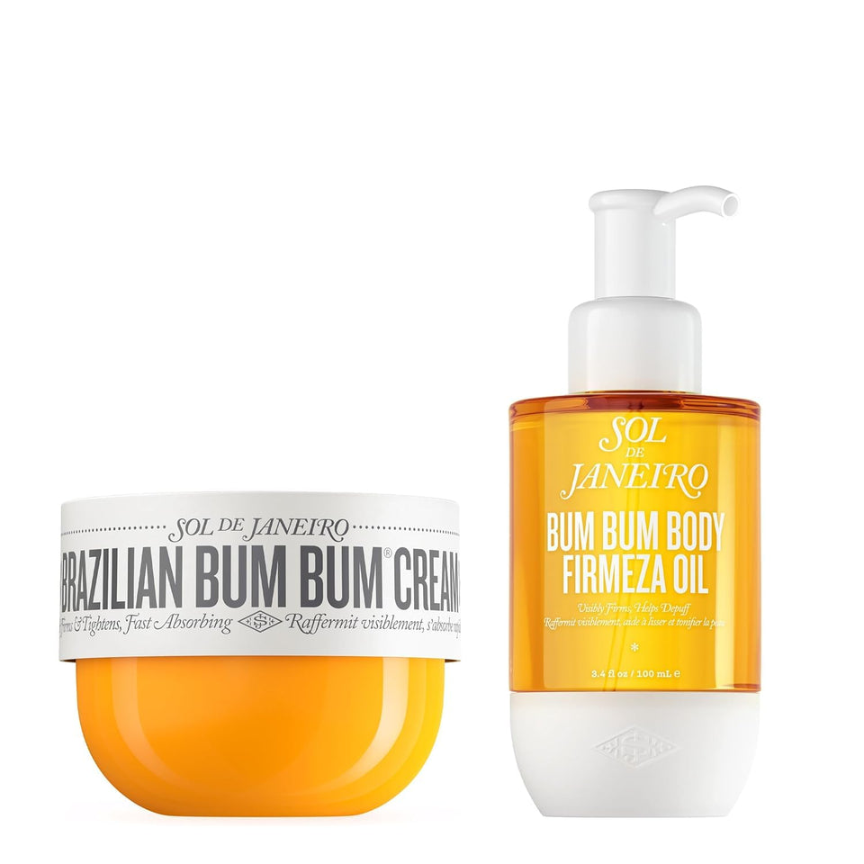 Sol de Janeiro front packaging of Bum Bum Cream showing jar and scent benefit