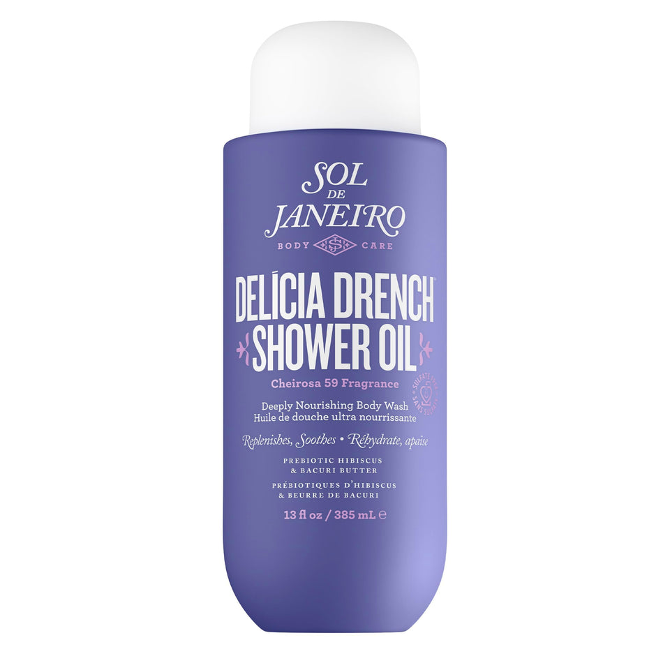 Sol de Janeiro front bottle showing Delicia Drench and inviting benefit