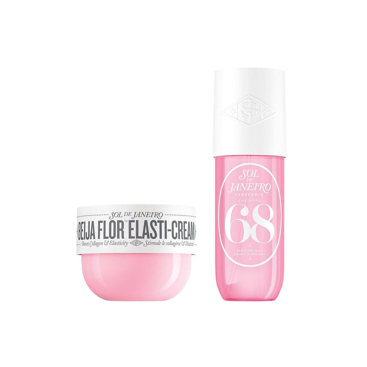 Sol de Janeiro duo front packaging showing both products and clarity
