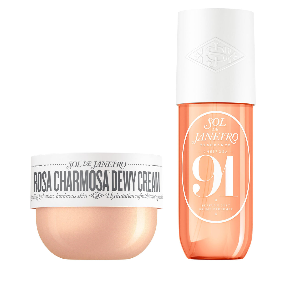 Sol de Janeiro duo front packaging showing both products and scent unity