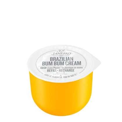 Sol de Janeiro refill pod front packaging showing product and branding benefits