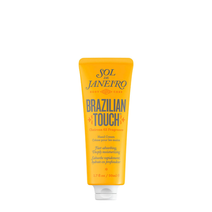 Sol de Janeiro front tube showing packaging and quick-absorbing benefit