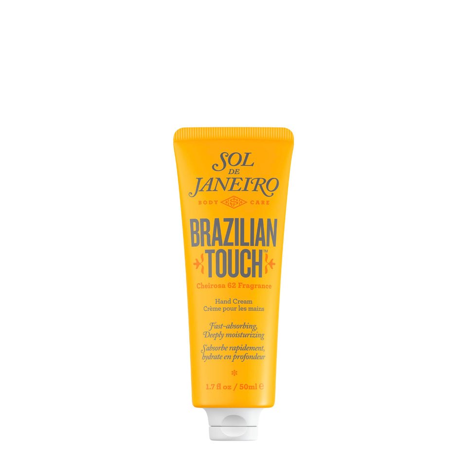 Sol de Janeiro front tube showing packaging and quick-absorbing benefit