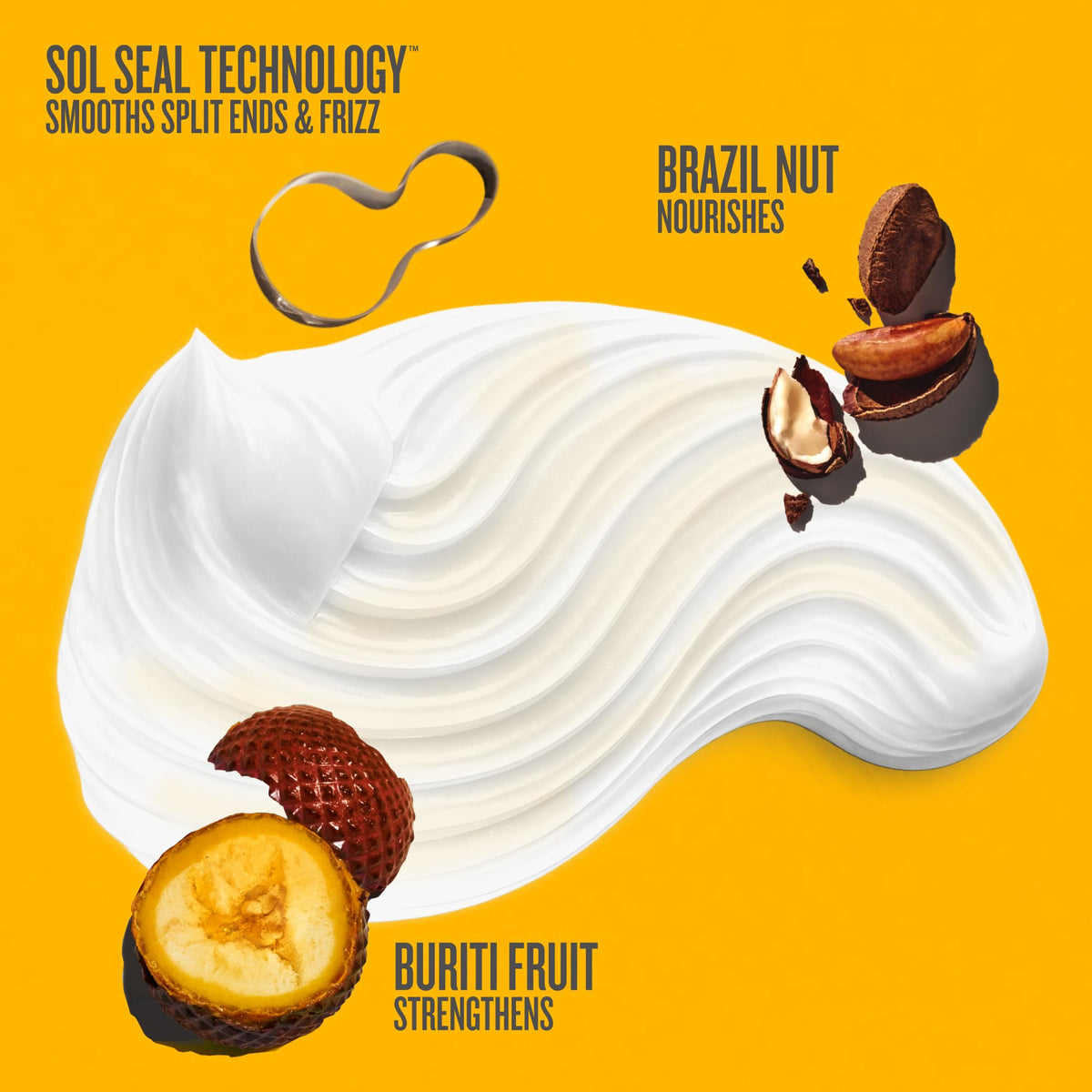 Sol de Janeiro Brazil Nut Oil ingredient display showing nourishing benefit