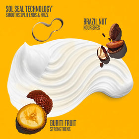 Sol de Janeiro Brazil Nut Oil ingredient display showing nourishing benefit