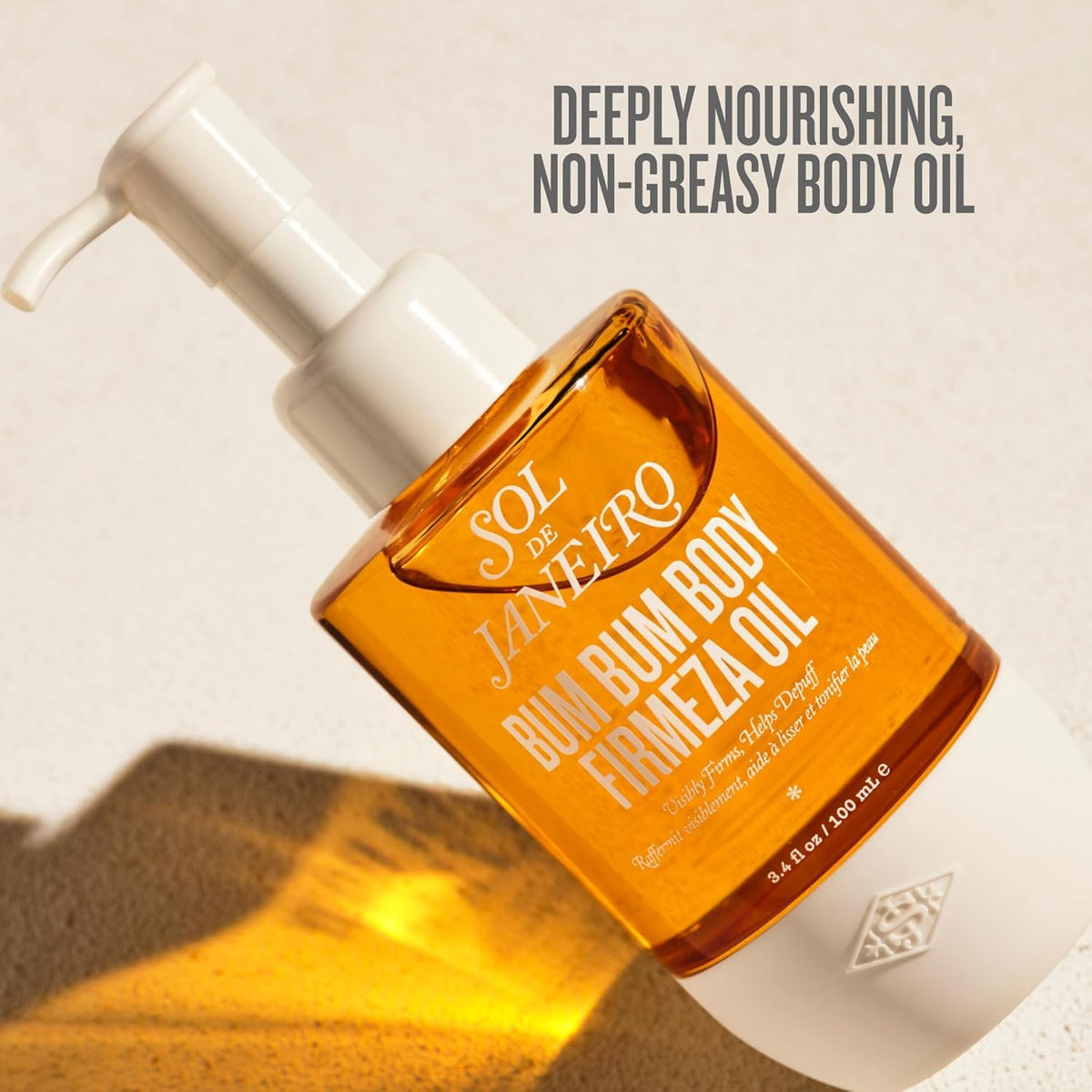 Sol de Janeiro product label focusing on key ingredients and visible-results benefit