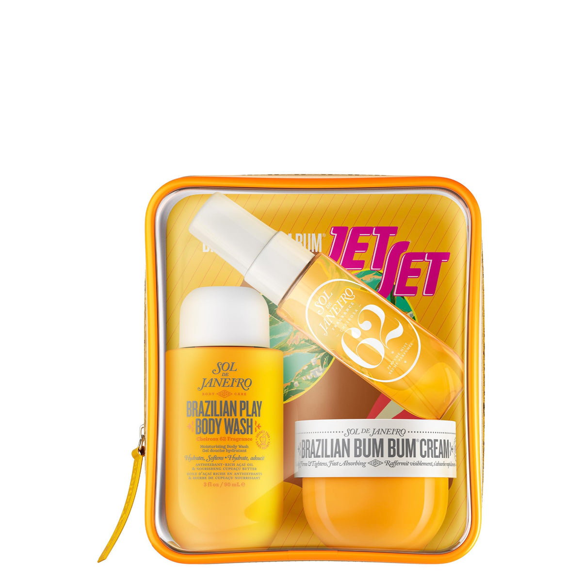 Sol de Janeiro front packaging showing travel trio and brand appeal