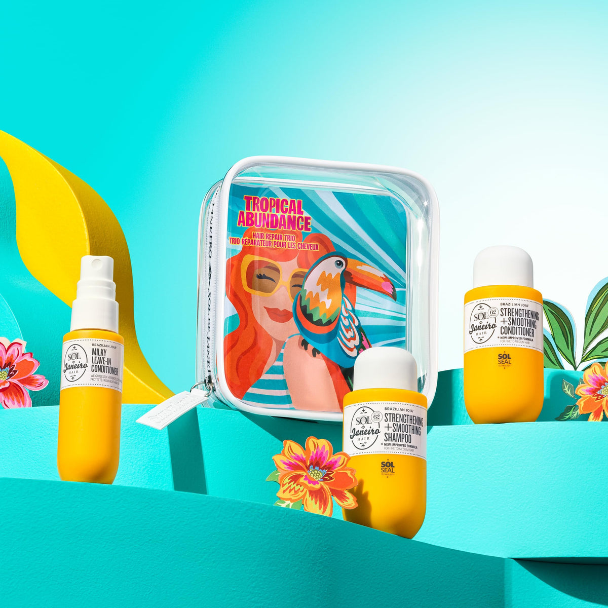 Sol de Janeiro product label and ingredient panel highlighting sulfate-free benefit