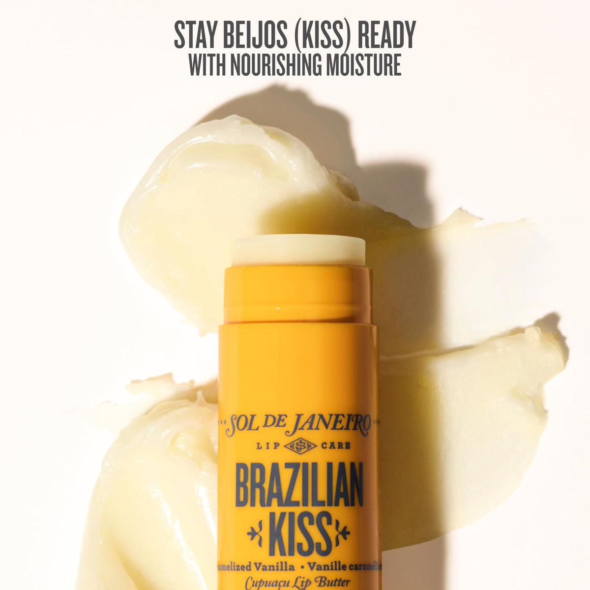 Sol de Janeiro open balm close-up showing rich texture and quick melting