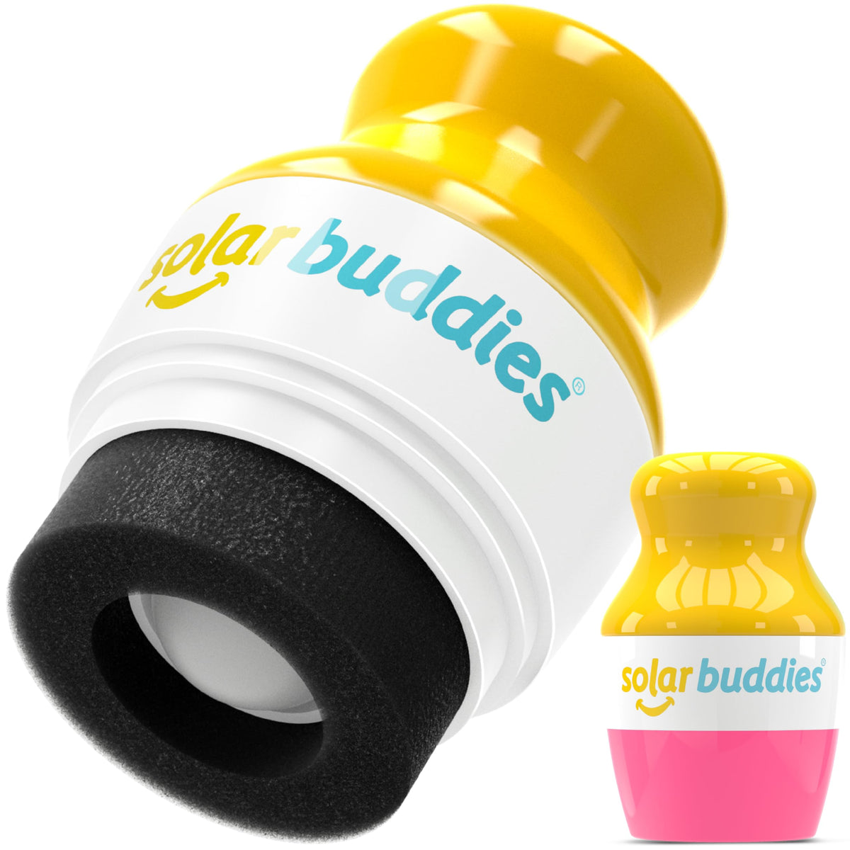 Solar Buddies front packaging in pink showing carry-on friendly size and design