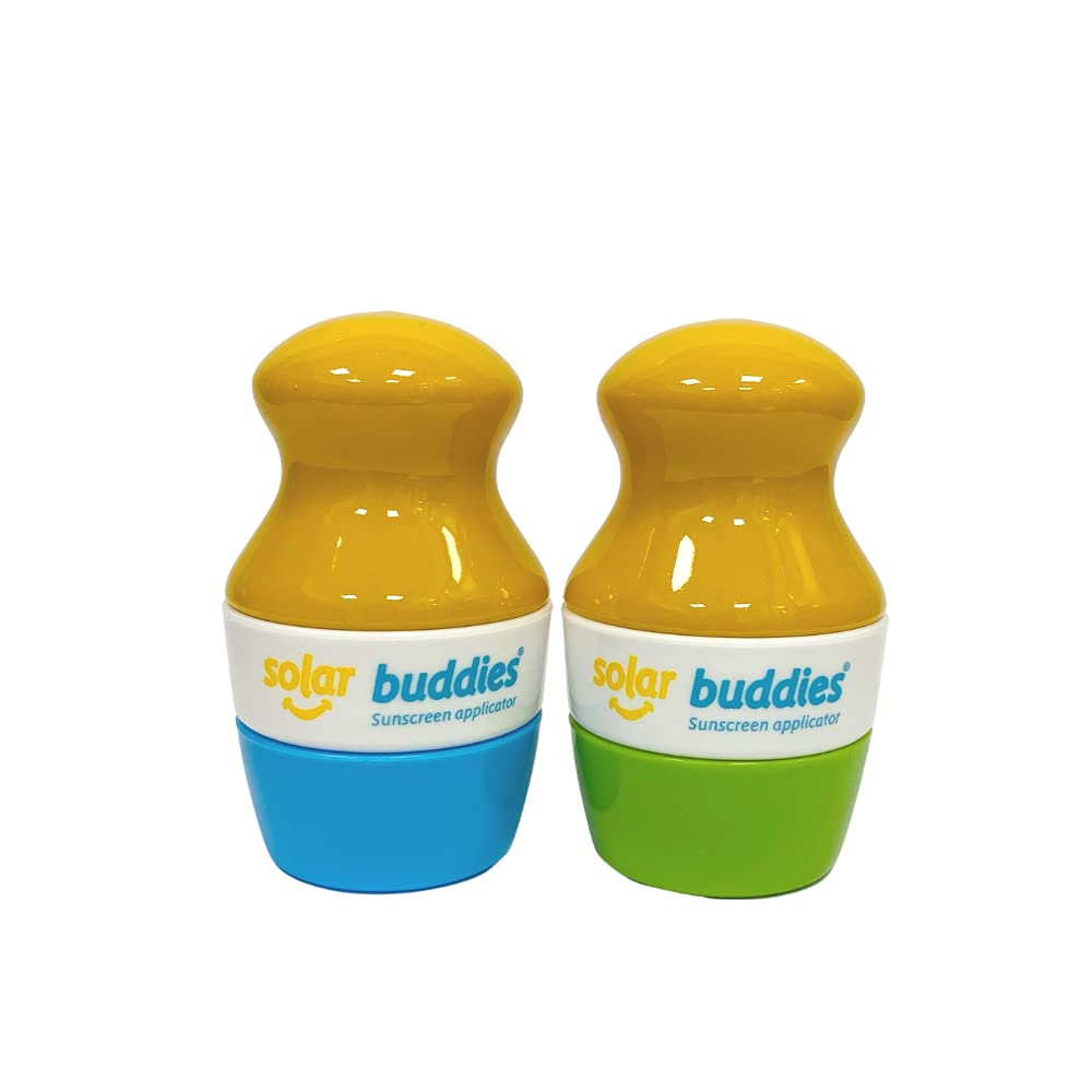 Solar Buddies front view showing refillable 100ml roll-on applicator and compact design