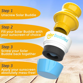 Solar Buddies replaceable sponge heads displayed to show longevity benefits
