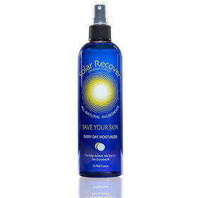 Solar Recover front packaging showing 12oz bottle and brand benefits