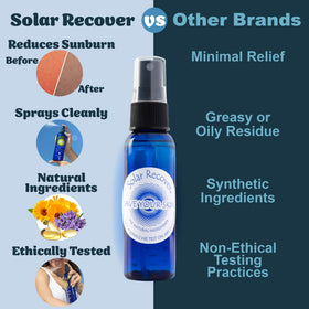 Solar Recover next to a smartphone showing compact travel-friendly scale