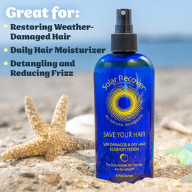 Solar Recover texture droplet on palm highlights lightweight hydration benefit