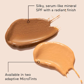 Solara Suncare applied on hand to show tint blend and coverage benefit