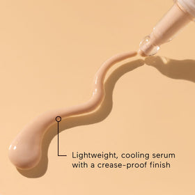 Solara Suncare texture smoothed on skin demonstrating lightweight finish