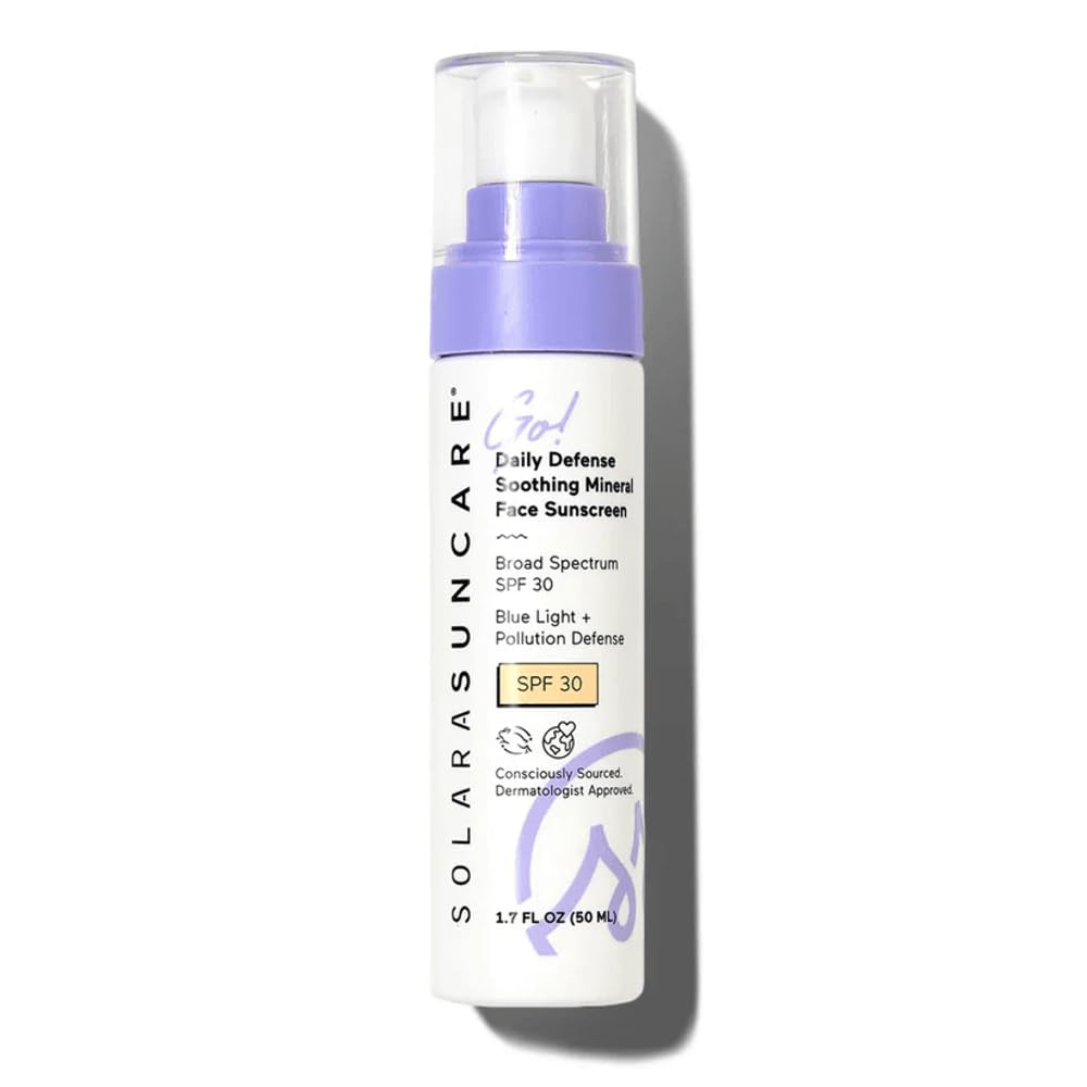 Solara Suncare front packaging showing SPF 30 and clean design benefits portability