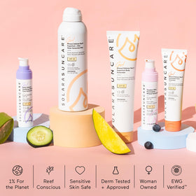 Solara Suncare lifestyle outdoor use portraying reef-friendly sunscreen during activity