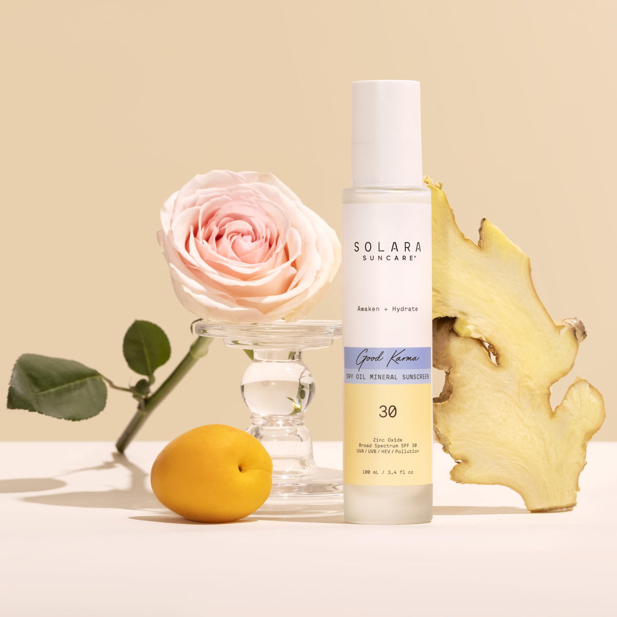 Solara Good Karma misting action demonstrates easy spray application