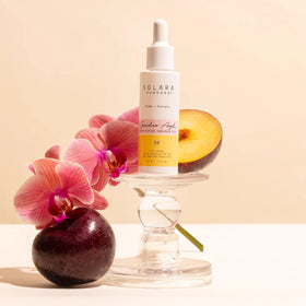 Solara Suncare milky texture close-up illustrating lightweight hydration benefit