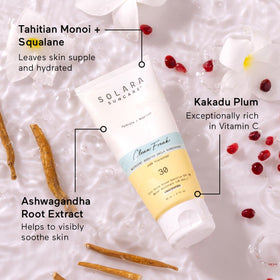 SOLARA SUNCARE family at beach using sunscreen for active outdoor days