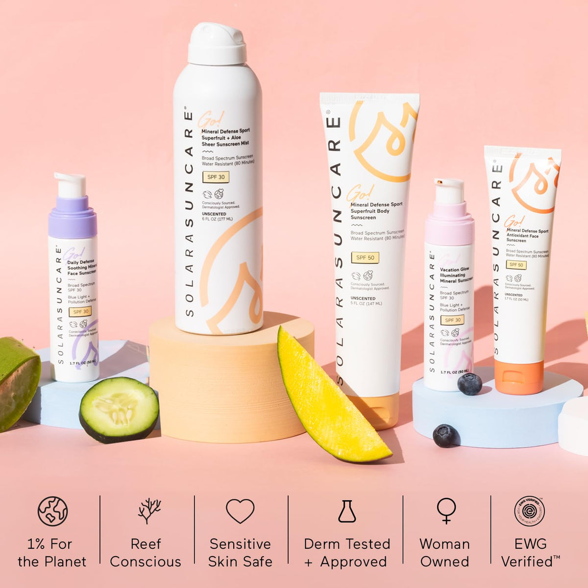 Solara Suncare tube in gym bag lifestyle shot showing everyday portability