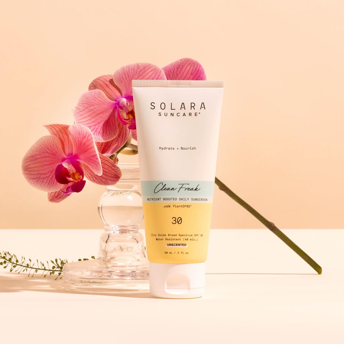 SOLARA SUNCARE cream texture close-up demonstrating smooth hydration