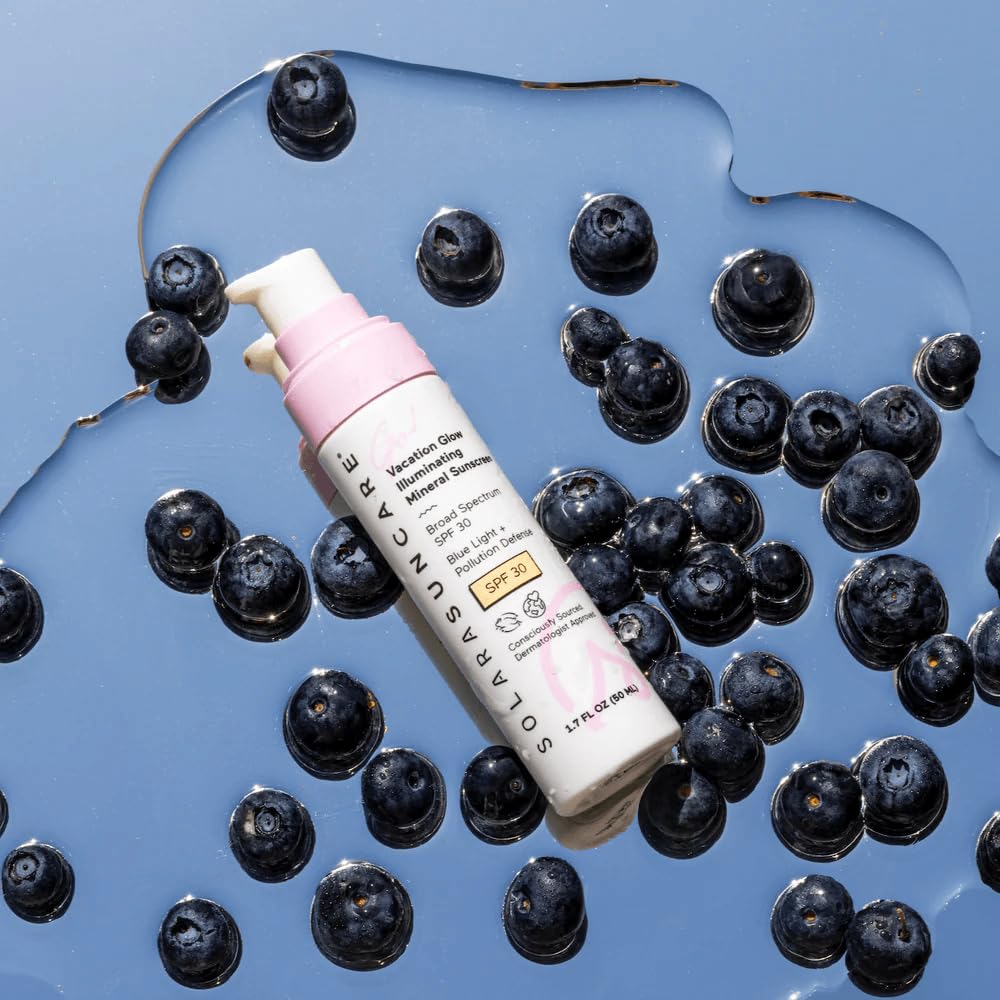 Solara Suncare texture close-up revealing lightweight glow and blendability