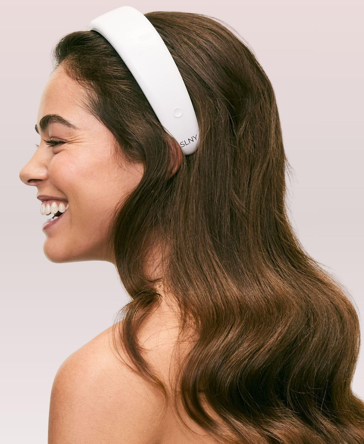 Solaris Laboratories NY headband on bathroom counter illustrating daily routine integration