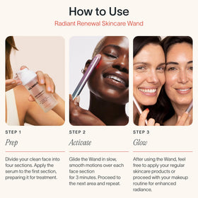 Solawave serum applied to hand illustrating fast-absorbing, non-greasy feel