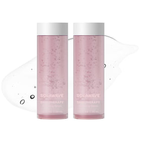 Solawave front packaging showing two refill bottles and product benefits