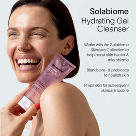 Solawave pump dispensing gel cleanser for controlled, mess-free application