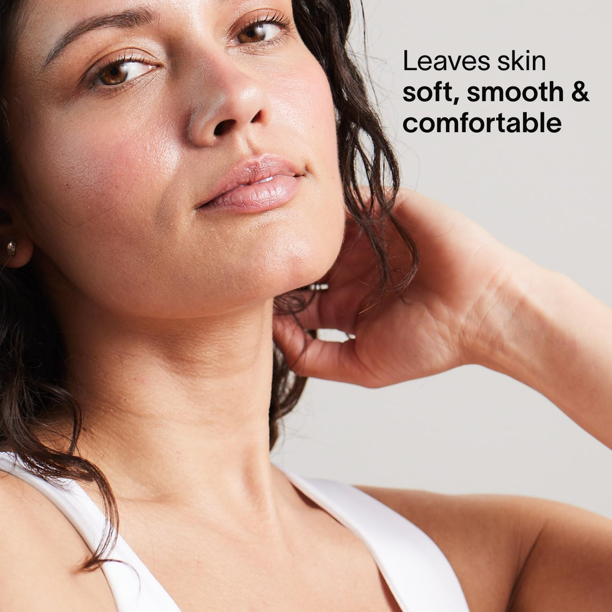 Closeup of Solawave label showing formula claims and dermatologist-tested benefit
