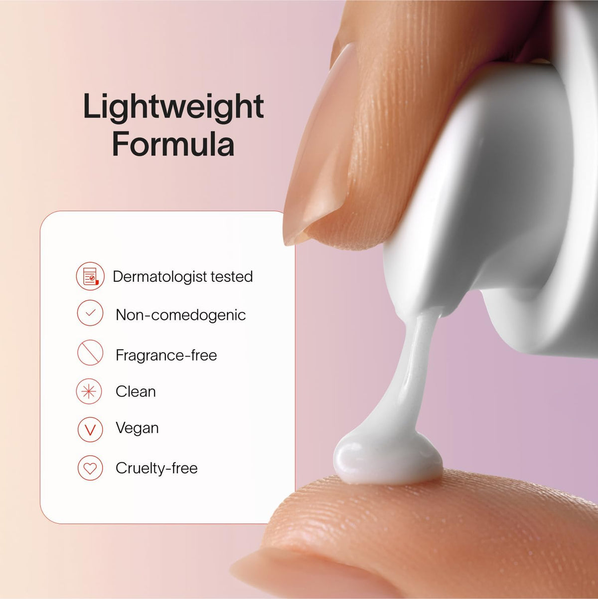 Before and after skin texture comparison using Solawave serum