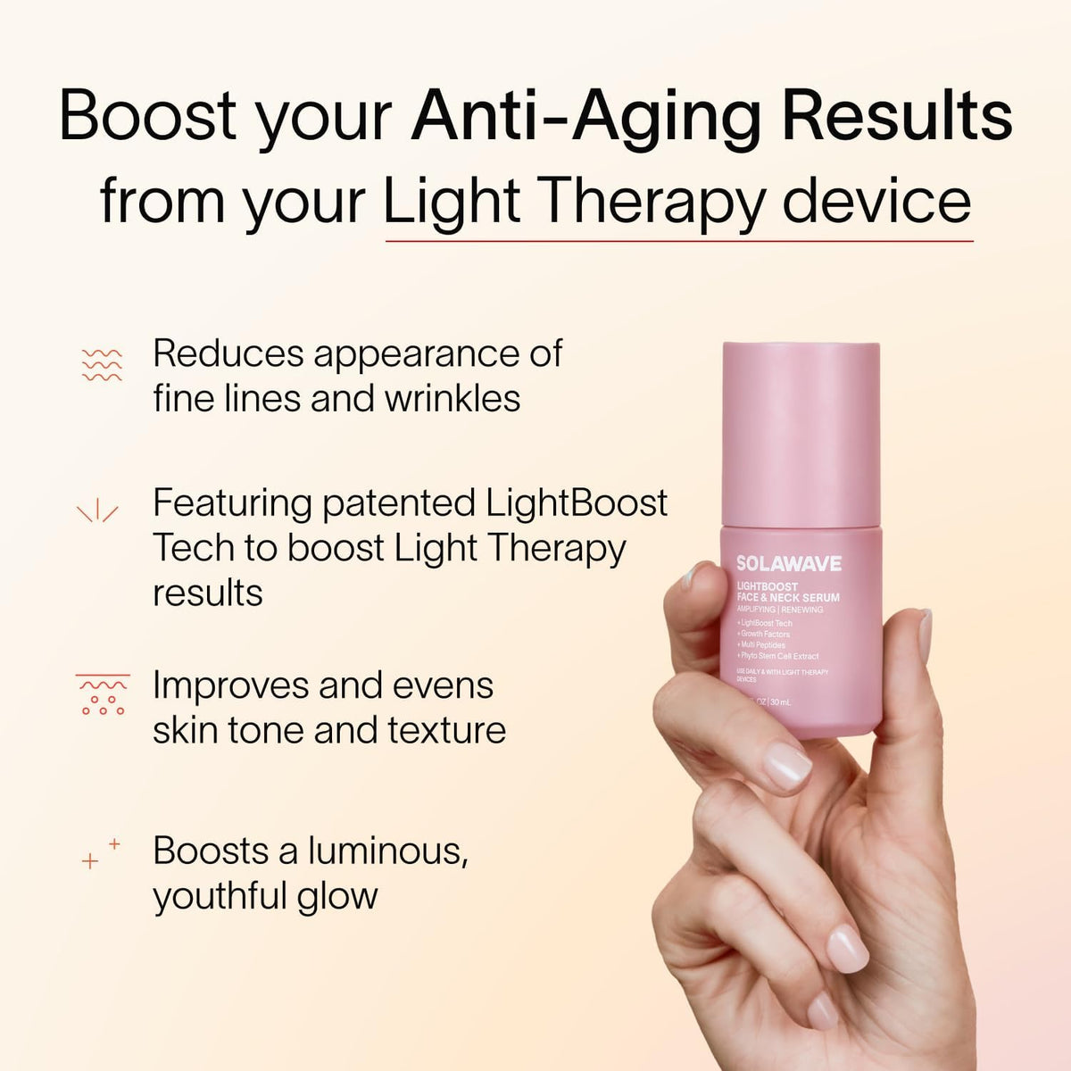 Solawave dropper dispensing serum texture for smooth absorption