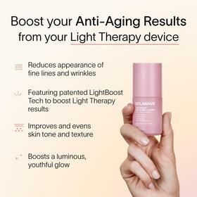 Solawave dropper dispensing serum texture for smooth absorption