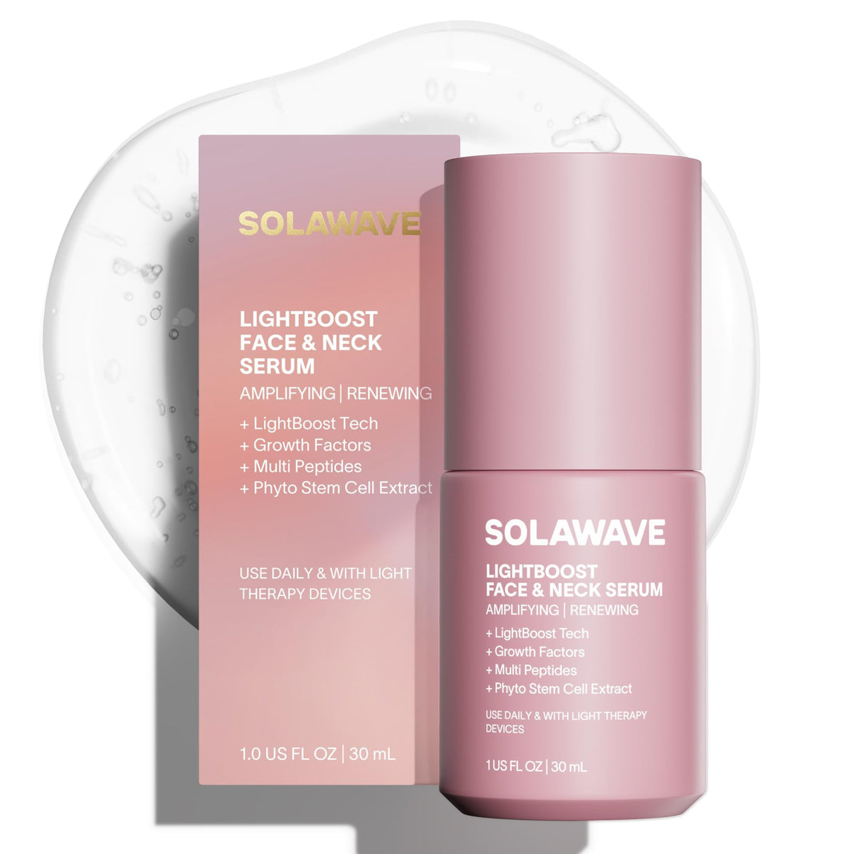 Solawave front packaging showing product and benefits