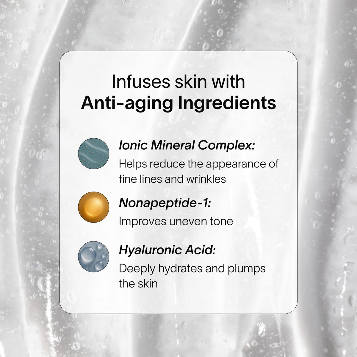 Solawave serum on model hand for size/scale, shows coverage and lightweight consistency