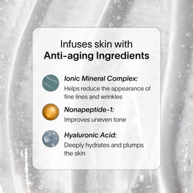 Solawave serum on model hand for size/scale, shows coverage and lightweight consistency